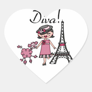 Zwarte Diva van het Haar Hart Sticker