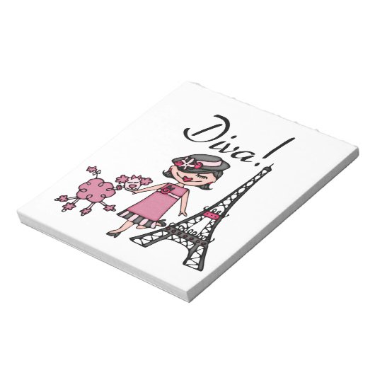 Zwarte Diva van het Haar Notitieblok (Gedraaid)