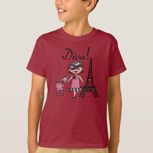 Zwarte Diva van het Haar T-shirt