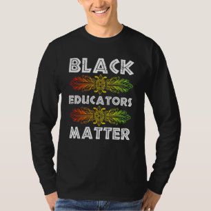 Zwarte docent opleider Afro-Amerikaanse Zwarte Ges T-shirt