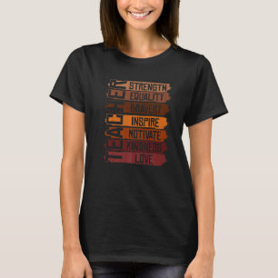 Zwarte docent opleider Afro-Amerikaanse Zwarte Ges T-shirt