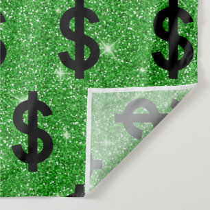 Zwarte dollarteken geld ondernemer Wall Street Wandkleed