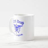 Zwarte Dood 777 - Moutdrank Koffiemok (Voorkant links)