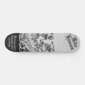 Zwarte Dood Gepersonaliseerd Medieval Skeletten Skateboard (Horizontaal)