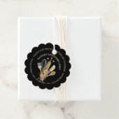 Zwarte doos Catering Bakkerij Chef Rustic Bedankjes Labels (In situ)