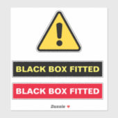 ZWARTE DOOS GEMONTEERD STICKER (Vel)