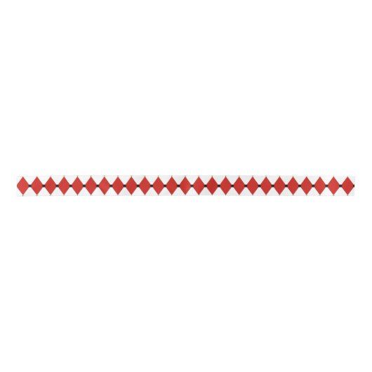 Zwarte Dot Red en witte Harlequin Lint (Voorkant)