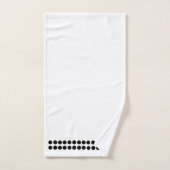 Zwarte dot Witte doekset Bad Handdoek (Handdoek)