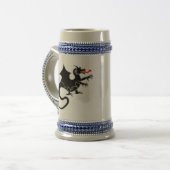 Zwarte draak bierpul (Voorkant links)