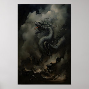 Zwarte Draak Donkere Academie, Chinees Nieuwjaar, Poster