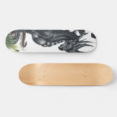 zwarte draak skateboard (Horizontaal)
