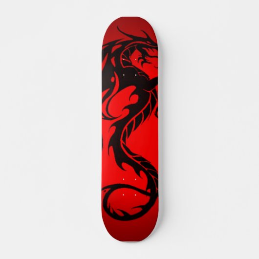 Zwarte draak skateboard (Voorkant)