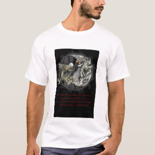 Zwarte draak/witte tijger t-shirt