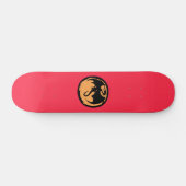 Zwarte dragon Gold Coral skateboard (Horizontaal)