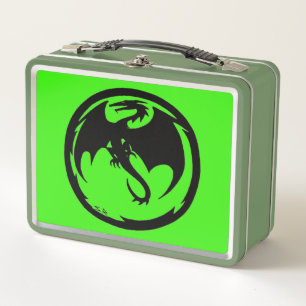 Zwarte Dragon Green-lunchbox