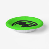 Zwarte Dragon groene papieren kommen (Gebogen)