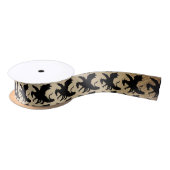 Zwarte Dragon Rustic Achtergrond Lint (Spoel)