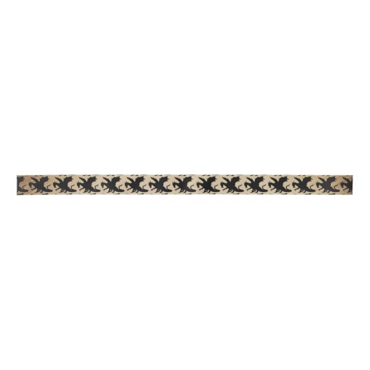Zwarte Dragon Rustic Achtergrond Lint (Voorkant)