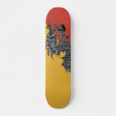 Zwarte drakenskateboard skateboard (Voorkant)