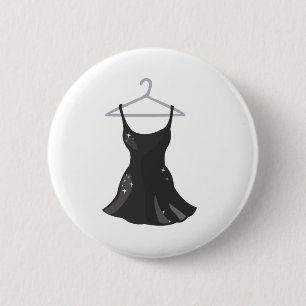 Zwarte dress ronde button 5,7 cm