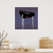 Zwarte driehoek poster (Keuken)