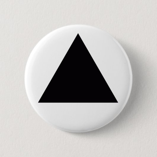 zwarte driehoek ronde button 5,7 cm (Voorkant)