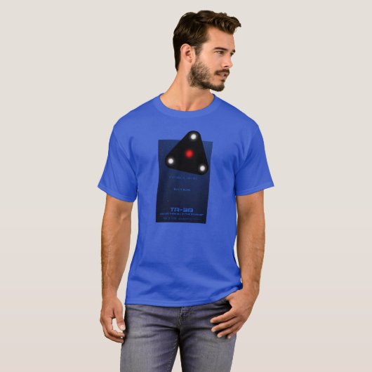 Zwarte driehoek TR-3B UFO T-shirt (Voorkant volledig)