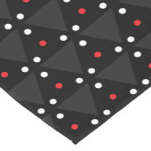 Zwarte Driehoek UFO Patroon Modern Abstract Korte Tafelloper (Hoek)