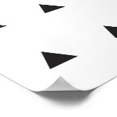 Zwarte driehoeken Aangepaste afbeelding voor Kinde Poster (Hoek)