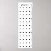 Zwarte driehoeken Aangepaste afbeelding voor Kinde Poster (Voorkant)