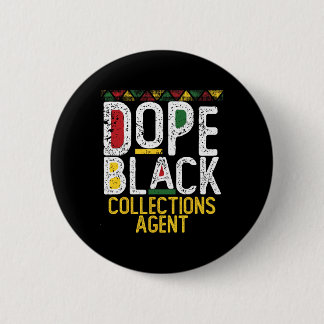 Zwarte Drug Collecties Agent Black History Month  Ronde Button 5,7 Cm