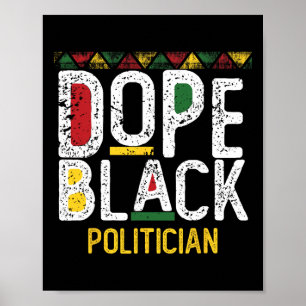 Zwarte drugs politicus Black History Month Poster