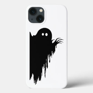 Zwarte druipende spooktelefoonhoes Tonte Hallowe iPhone 13 Hoesje