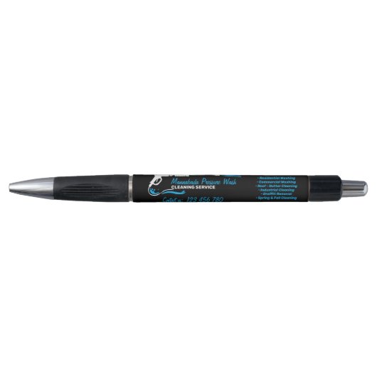 Zwarte Druk Power Washing Zachte Reiniging Pen (Voorkant)