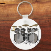 Zwarte drumkit: 10 stuks: sleutelhanger (Voorkant)