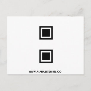Zwarte Dubbelpunt Briefkaart