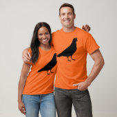 Zwarte duif Bird Print T-shirt (Unisex)
