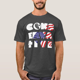 zwarte Duif Kruis VS Vlag Pro-Life Conservatief T-shirt