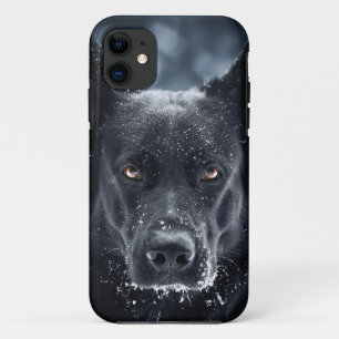 Zwarte Duitse Herder iPhone 11 Hoesje