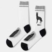 Zwarte Duitse Herdershond met eigen naam Sokken (Links)