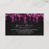 Zwarte, dunne wasontlasting visitekaartje (Achterkant)