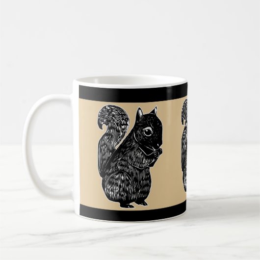 Zwarte eekhoorntjes eik en zwarte Mok (Links)