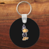 zwarte eend sleutelhanger (Voorkant)