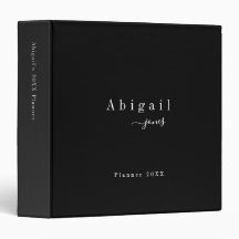 Zwarte Eenvoudige scriptnaam Modern gepersonalisee