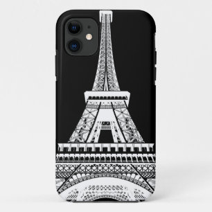 Zwarte Eiffeltower - Afbeelding iPhone 11 Hoesje
