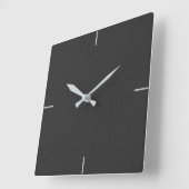 Zwarte Elegant Minimale wandklok Vierkante Klok (Hoek)
