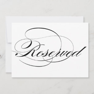 Zwarte Elegante Calligrafie Script Gereserveerde H