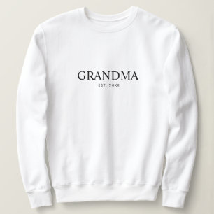 Zwarte Elegante Moderne Oma Trui