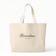 Zwarte Elegante Script Oma Gevestigd