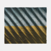 Zwarte en bruine gestreepte textiel fleece deken (Voorkant (Horizontaal))